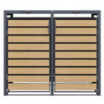 Double Wheelie Bin Store by Garden Guard - Premium Range Storage in Wood Effect