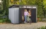 Artisan Pent Shed 11x7ft - Grey