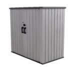 LIFETIME 60170 6 x 3.5 ft Heavy Duty Low Plastic Shed Horizontal Storage Box - Desert Sand/White