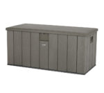 LIFETIME 60170 6 x 3.5 ft Heavy Duty Low Plastic Shed Horizontal Storage Box - Desert Sand/White