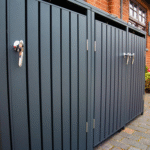 Anthracite Grey Wheelie Bin Storage - Triple Bin Store