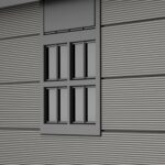 Keter Premier Apex Outdoor Garden Storage Shed, Grey, 7.5 x 7 ft