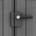 Keter Darwin Outdoor Apex Single Door Garden Storage Shed 6 x 4ft Grey Wood Look and Feel | Fade Free | All Weather Resistant | Safe and Secure | Zero Maintenance | 15 year Warranty