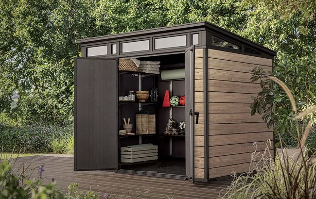 Signature Shed 9x7ft - Ashwood Brown