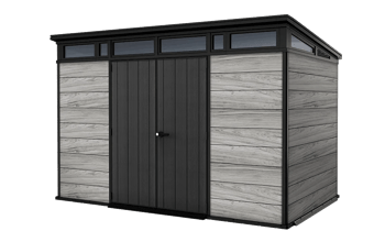 Signature Pent Shed 11x7ft - Storm Grey