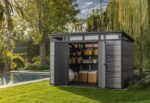 Signature Pent Shed 11x7ft - Storm Grey