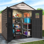 Duramax StoreMax Plus - 7ft x 7ft Plastic Garden Shed in Grey