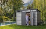 Signature Pent Shed 11x7ft - Storm Grey