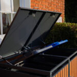 Wood Effect Wheelie Bin Storage - Double Bin Store